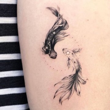 zodiac pisces tattoo ideas