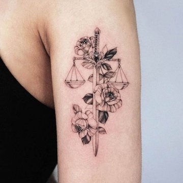 libra tattoo design