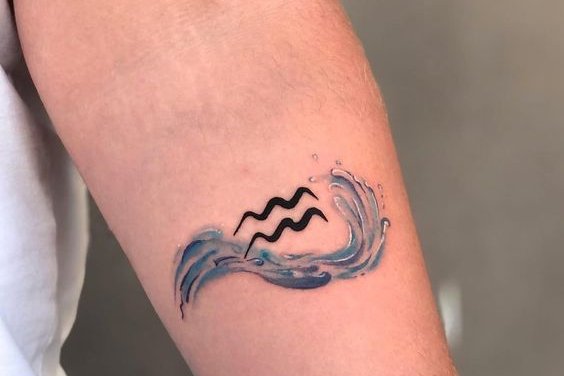 aquarius zodiac tattoo designs