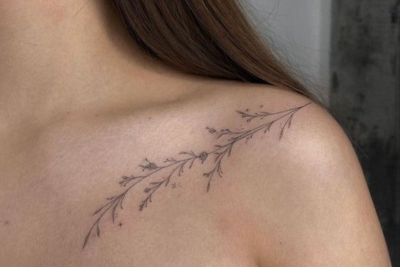 Ladies shoulder tattoo designs