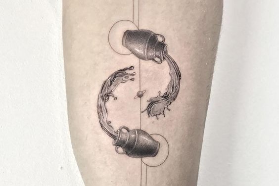aquarius zodiac tattoo designs