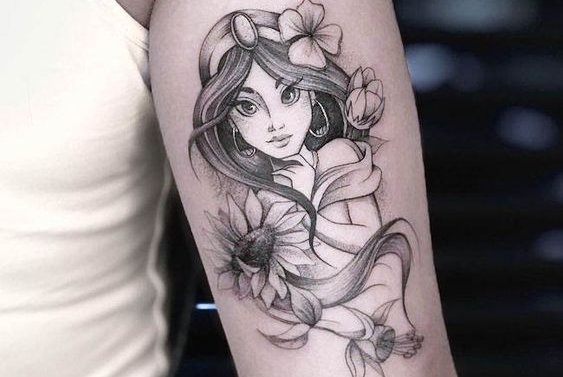 Disney princess tattoos