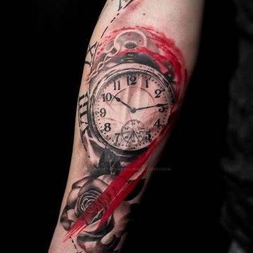 Clock tattoo designs