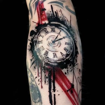 Clock tattoo designs