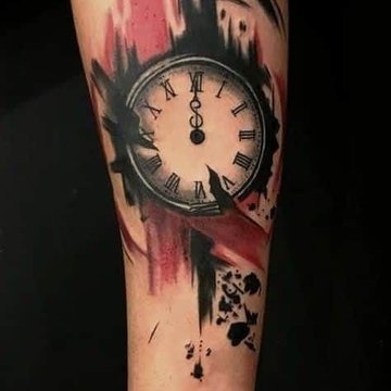 Clock tattoo designs