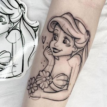 Disney princess tattoos