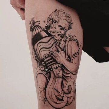 aquarius zodiac tattoo designs