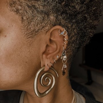 Vertical Helix Piercing