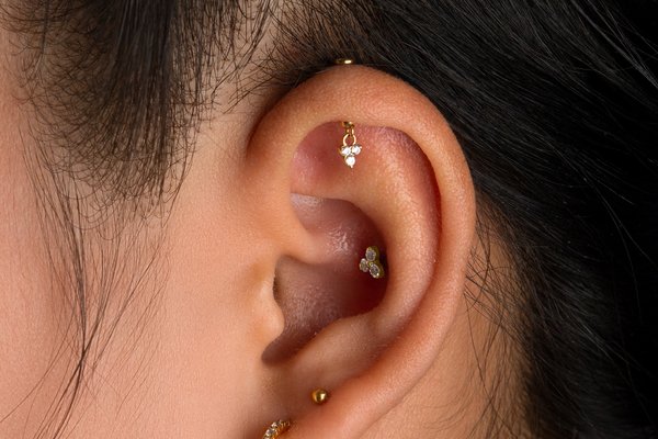 Vertical Helix Piercing