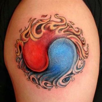 Yin Yang tattoo designs
