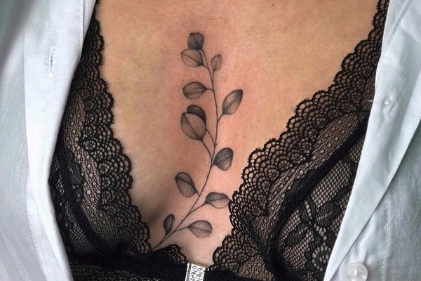 under boob tattoo design