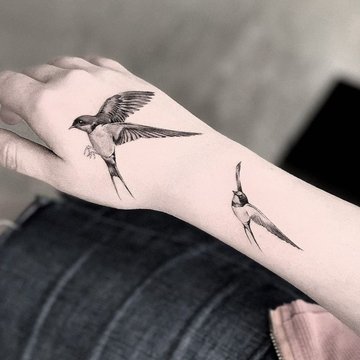 swallow tattoo design