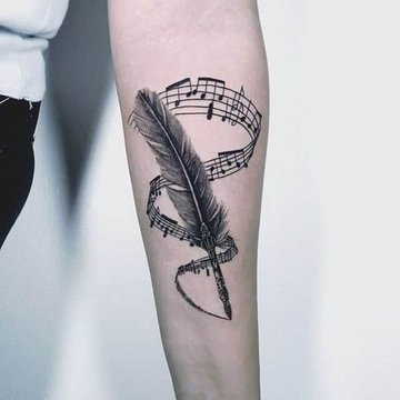 Music tattoos design