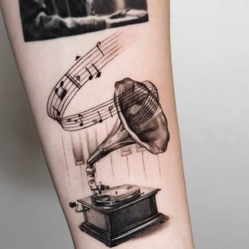 Music tattoos design
