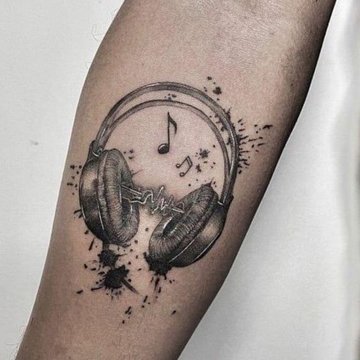 Music tattoos design