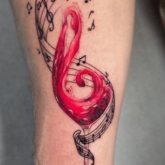Music tattoos design