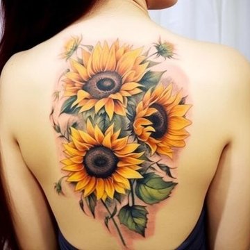 Sunflower tattoo