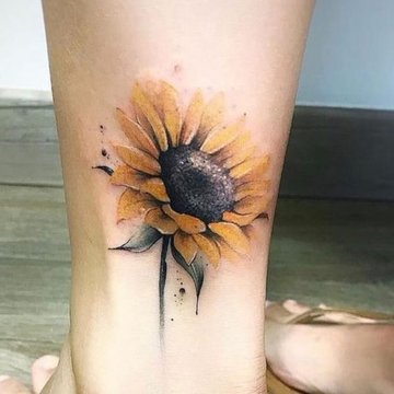 Sunflower tattoo