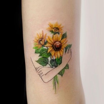 Sunflower tattoo