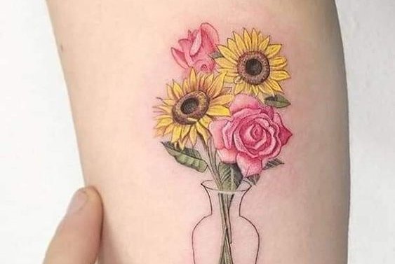 Sunflower tattoo