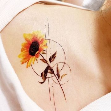 Sunflower tattoo