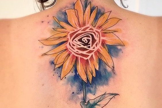 Sunflower tattoo
