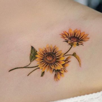 Sunflower tattoo