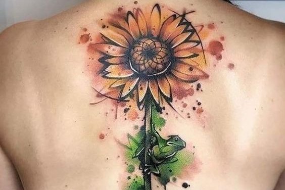Sunflower tattoo
