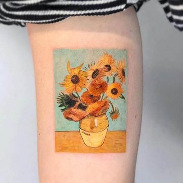 Sunflower tattoo