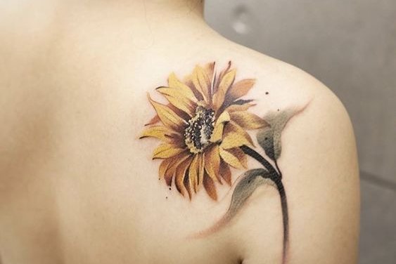 Sunflower tattoo
