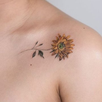 Sunflower tattoo