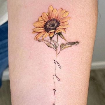 Sunflower tattoo