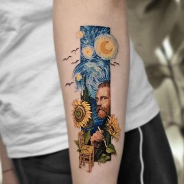 Sunflower tattoo