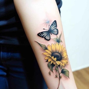 Sunflower tattoo