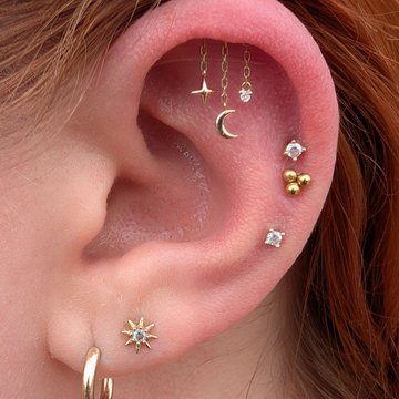 Hidden Helix Piercing