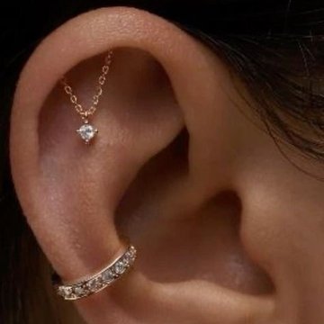 Hidden helix piercing aesthetic ear design inspiration