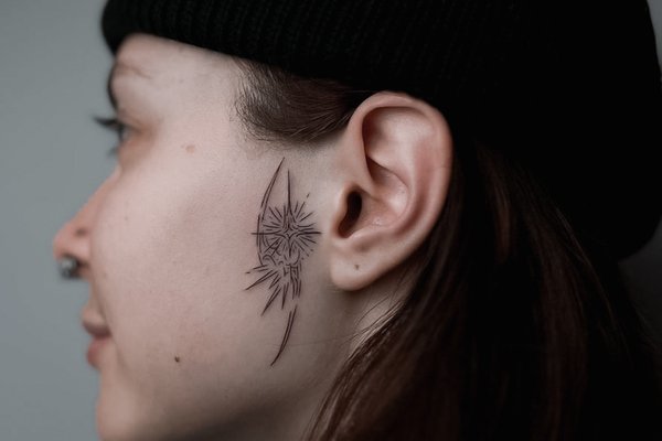 Face tattoo