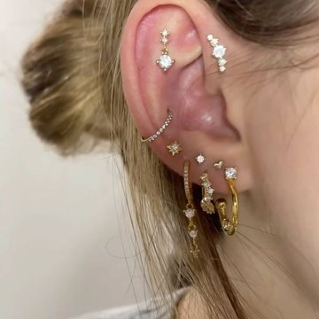Flat Helix Piercing