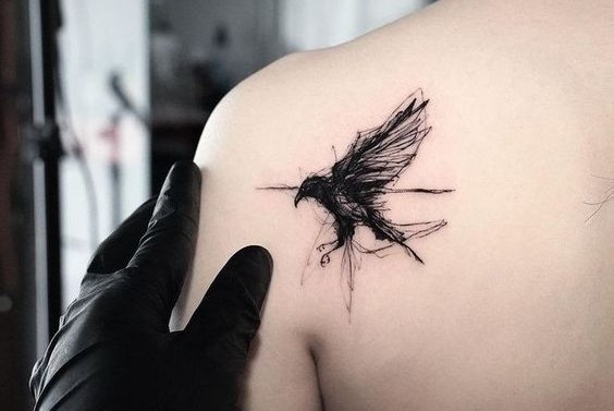 Raven tattoo