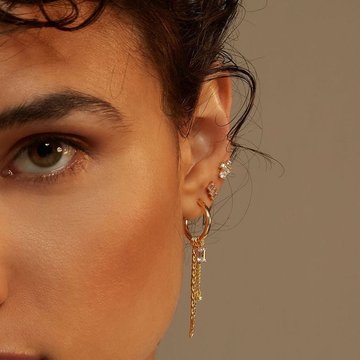 Lower helix piercing elegant curated ear photo
