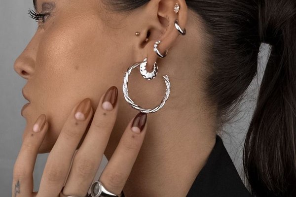 Lower helix piercing elegant curated ear photo
